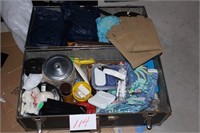 TRUNK OF KITCHEN CAMPING MATERIALS