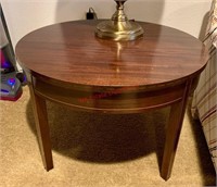 Round Wooden Side Table (1st Floor Living)