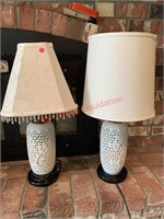 Pair of Ceramic Lamps (1st Floor Living)