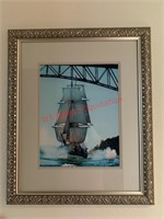 Framed Photograph of Ship (1st Floor Hallway)