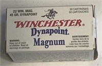 Winchester 22 Mag 45Gr Dynapoint  50 rounds