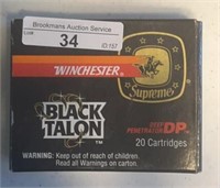 Winchester Black Talon 9mm 147 Gr Ammo