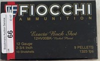 (10) Fiocchi 12ga Shotgun 2 2/4"