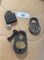 (3) Vintage Locks