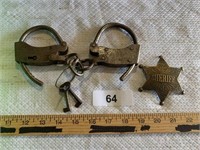 Vintage  Locks & Sheriff Badge