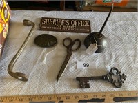 Sheriff's Office Plate, Marlboro Belt Buckle,