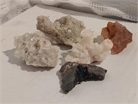 Assortment of Calcite quartz crystals