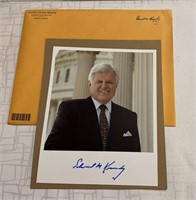 Edward Kennedy Autographed 8 x 11 Photo.  US