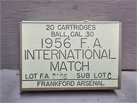 1956 Frankford Arsenal 30-06 Match Ammo