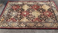 Handmade Silk & Wool Rug 5'x8' - light staining