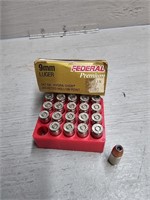 20 Rounds of Federal Hydra-Shok 9mm Ammo