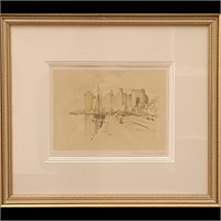 "Cameroon Castle" Framed Print By Marjorie Bates A