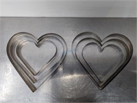 HEART-SHAPPED COOKIE CUTTERS 8"-13"