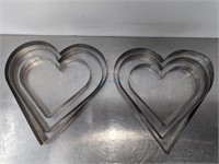 HEART-SHAPPED COOKIE CUTTERS 8"-13"