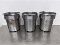 S/S ROUND SOUP INSERTS - 7" X 8.5"