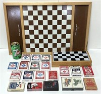 20 jeux de cartes, jeux d’échecs, planche de jeu