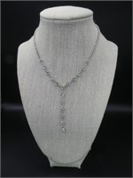 Clares Rhinestone Necklace 14" + 2"