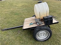 Trailer w/ water tank & electric pump