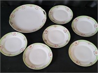 Antique Nippon Small Plates & Double Handled Dish