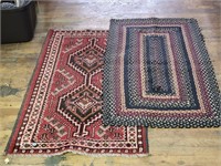 VTG 48x30" Wool & Woven Rugs - Note