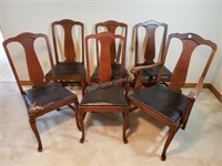 6 - OAK DINING CHAIRS