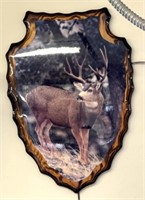 Vintage Buck Lacquered Wall Art