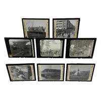 8 Keystone View Co Glass Lantern Slides