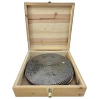 Case of Regina & Porter Music Box Discs, 15 1/2 in