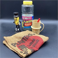 Mr Peanut Memorabilia Bobble Head etc