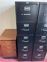 HON 5-Drawer File Cabinet with Keys 26.5x15x60