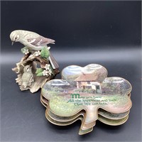 Irish Commemorative Plates & Homco Figurine