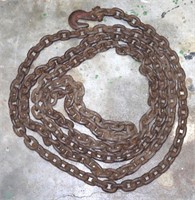 20' 3/8" chain w hook 1 end