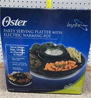 Oster NIP Party serving platter w/electric