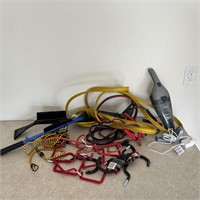 Jumper Cables, Ice Scraping Tool, Bike Hangers ++