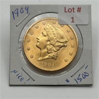 1904 Liberty Head $20 Gold Coin