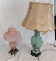 Fenton Lamp, Porcelain Lamp