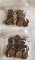 (100) Wheat Pennies Asst. Dates & Mints