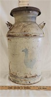 Painted Sanitary Farms Milk Can