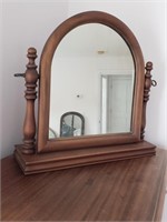 WOODEN TILT DRESSER MIRROR