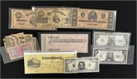 Bank Notes, Reprinted Confederate Money and