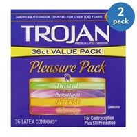 TROJAN Pleasure Pack Assorted Condoms  Lubricated