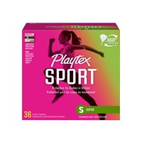Playtex Sport Super Plastic Applicator Tampons  36
