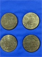Expo 86 (4) Commemorative Medallions