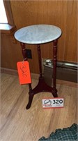 MARBLE TOP PLANT STAND