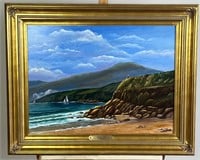 M. FOGARTY OIL ON BOARD PAINTING OF DINGLE BAY