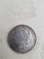 1896 Morgan Silver dollar.