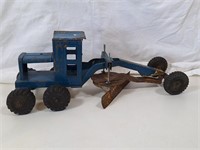 Vintage Metal Road Grader Toy