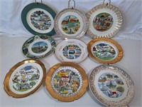 Vintage Souvenier Collector Plates