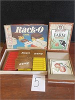 Rack O & farm card game