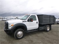 2016 Ford F450 S/A Flatbed Dump Truck